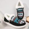 Zapatos de Algodón de Talla Grande de Comercio Exterior para Mujer Otoño e Invierno 2024 Nuevas Botas de Algodón con Cordones de Punta Redonda Estilo Europeo y Americano Planos Zapatos de Algodón Cálidos con Felpa para Mujer