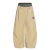 Pantalones Casuales de Estilo Americano con Estrellas y Rayas de Doble Cintura para Hombres y Mujeres, Nuevo Estilo Perezoso de Corte Holgado, Pierna Ancha, Secado Rápido, Pantalones de Paracaídas