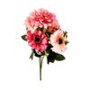 Pintura al Óleo 7 Flores Gerbera Flor Artificial Decoración Floral Decoración de Sala de Estar Flores Ramo de Plástico Flores para Mesa de Comedor