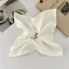 Novo Lenço Quadrado de Cetim Coreano e Japonês Scrunchie para Mulheres, Acessório de Prendedor de Cabelo Grande Estilo Coreano de Alta Qualidade