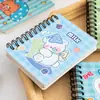 Livro de bolso portátil fofo de desenho animado para estudantes, estilo ins, pequeno livro mini diário