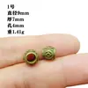 Xizang Prata Retrô Contas Espaçadoras Anêmona Flor-Shaped Trevo de Quatro Folhas Com Furo Pulseira DIY Contas de Buda Nuvem Traseira Acessórios de Joia Atacado