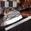 Cuchillo de Chef con Cabeza de Delfín de Moda, Cuchillo para Rebanar Forjado a Mano de Acero de Alto Manganeso para Cocina Casera, Cuchillo para Cortar Huesos, Cuchillo Especial