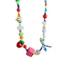 Collar Colgante de Cachorro con Amor de Cuerda de Cera de Dibujos Animados Lindo Cadena de Clavícula de Lujo Ligero Gama Alta Moda Todo-partido Collar Sencillo