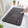 Tapete de Chão Doméstico Antiderrapante de Veludo Liso de Cor Sólida para Porta de Quarto, Banheiro, Tapete de Entrada Transfronteiriço, Tapete Absorvente