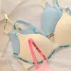 Popular Desenho Doce e Picante Pinkberry Dopamina Roupa Íntima Fofa para Mulheres com Seios Pequenos, Conjunto de Sutiã Sem Costura Confortável e Emagrecedor