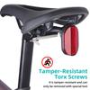 Luz Traseira Adaptada para Bicicleta com Posicionamento Airtag Antifurto Bicicleta de Estrada Bicicleta de Montanha Luz Traseira com Almofada Luz Traseira para Ciclismo