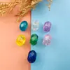 1 Miçanga Transparente Multifacetada com Furo Grande, Novo Modelo 7x13mm Miçangas Atacado, Acessórios e Materiais para Montagem de Joias DIY, Miçangas de Cristal Multicor