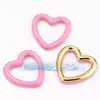 Accesorios para joyería DIY cobre puro nariz de cerdo goteando conector de doble agujero tamaño grande pequeño Rosa Rojo Rosa