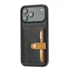 Adecuado para Funda de Cuero para Teléfono Móvil Iphone18Promax, Soporte para Tarjetas Samsung S26, Funda Protectora Apple 17, Cubierta Trasera de Color Combinado A72