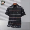 Nova camiseta masculina de manga curta para meia-idade, roupa de pai, verão, fina, camisa polo, casual, meia-manga para meia-idade e idosos, roupas de cima
