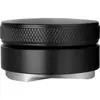 Herramienta de Distribución de Café de ABS Tamper de Café con Base de Aluminio Altura Ajustable Encaja en Portafiltro de 51 53 58mm