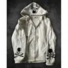 Sudadera con capucha y cremallera de manga larga Y2K con estampado Punk Dark Street Style Hip-Hop Ins