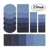 Adesivo-backed Denim Corte Bordado Tecido Patch Retangular Oval Cotovelo Joelho Criativo Corte Tecido Patch Patch em Estoque