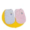 Chaleco Delgado para Perros Mascotas, Ropa Delgada para Gatos, Ropa de Primavera y Verano, Suministros para Mascotas, Chaleco de 25 Rayas con Oso Bordado