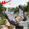 Sandalias Deportivas Huili para Hombre 2026 Nuevas de Verano Huecas Transpirables Zapatos de Playa para Exteriores Zapatos Casuales para Hombre M