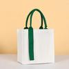 Bolsa Tote Estilo Cinta Bolsa de Lona con Diseño 3D, Estilo Escolar, Estampado de Logo, Barnizada, en Stock, Portátil, Gran Capacidad, de Mano