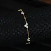 Pulsera de Amor con Circonita Microincrustada Simple de Moda para Mujer Pulsera Dulce Elegante de Lujo Ligero Estilo Ins Nicho Combinable
