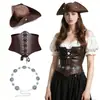 Accesorios de Disfraz de Pirata para Fiesta de Disfraces de Halloween Transfronteriza Set de Pañuelo Cinturón Collar Pulsera