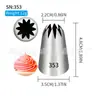 Bico Decorador Sem Costura 304 Calibre 25 30 35MM Classe Ferramentas DIY para Cozinha Decoração de Bolo Biscoito