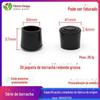30 grosso redondo borracha coat mesa e cadeira antiderrapante resistente ao desgaste pé prateleira apoio pé almofada tubo de aço inoxidável tubo de plástico plugue de tubo