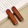 Colgante de Palosanto Natural Cinco Sutras Colgante DIY Llavero Bolso de Teléfono Móvil Placa de Madera de Seguridad Accesorios al por Mayor
