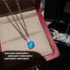 Joias Água Natural Moyu Super Brilhante Lâmpada Pequena Rosto de Ovo Pulseira de Pedra Preciosa Novo Estilo Chinês Conjunto de Colar de Esmeralda