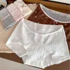 Cintura con ribete de encaje, bragas de algodón puro para mujer con un estilo juvenil e inocente, talla 10A, con refuerzo extendido y ensanchado