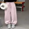 [Forrados de polar] Pantalones jogger Aimo Beibei cálidos y holgados para niños mayores, con un diseño grueso de 240 g, cálido y de retazos