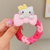 Internet Celebrant Cartoon Kulomi Headband Faixa de cabelo infantil Faixa de borracha tecida para meninas Gravata Bola Cabeça para meninas Acessórios para a cabeça