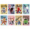 Pegatinas de rompecabezas de juguete, pegatinas de dibujos animados de héroes, pegatinas para hacer caras, pegatinas creativas para niños, pegatinas impermeables para repetir, venta al por mayor