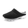 2025 Invierno Nuevo Estilo Terciopelo Cálido Algodón Zapatos Medio Copa Zapatos Casuales Pantuflas Engrosadas Zapatos Perezosos Zapatos de Mujer Ligeros Parejas