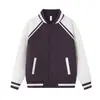 Otoño/Invierno 380g Algodón Diamante Texturizado Capa de Aire Bloque de Color Cinta Chaqueta de Béisbol Ropa Exterior Estilo Pareja Casual Cárdigan