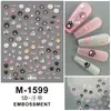 Pegatinas 5D en Relieve para Uñas Año Nuevo 2024 Dragón Chino Tótem Danza del León Fortuna Mahjong Calcomanías Adhesivas para Uñas