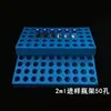 Suporte para frascos de amostra de 1,5ml e 2ml, 50 furos, suporte de plástico