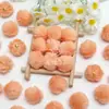 Contas de Bola com Furo para Pendurar Cor Macaron Acessórios de Miçangas DIY Joias Acessórios de Miçangas DIY Feitos à Mão Material