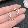 Nuevo colgante transfronterizo de plata antigua con forma de estrella y luna, colgante con forma de cuatro hombres, estrella y sol, llavero, collar y pulsera, accesorios