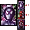 League of Legends Animación 3D Póster Estéreo Pintura con Gradiente de Rejilla Spider-man Iron Man Póster de Animación Rejilla de Ojo Desnudo