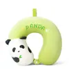 Almohada de Espuma Viscoelástica en Forma de U de Dibujos Animados de Panda Almohada de Viaje Almohada Portátil Almohada para el Cuello Cervical Almohada para la Siesta de Estudiantes Almohada de Dibujos Animados en Forma de U