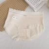 Cuecas femininas de algodão com renda francesa, fio de cor A, roupa íntima feminina antibacteriana 10A, calcinhas de virilha estendidas, atacado