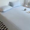 Sábana de cama sencilla de color sólido, de una sola pieza, de algodón puro, estilo Ins, edredón individual de algodón, colchón, funda de edredón de estilo japonés, funda de edredón de 1,8