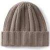 Chapéu de Lã de Caxemira Infantil para Outono e Inverno para Meninos e Meninas, Chapéu Quente de Tricô Canelado de Lã de Cabra, Chapéu para Clima Frio ao Ar Livre
