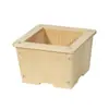 Vasos de Flor de Madeira Maciça Transfronteiriços para Sala de Estar e Varanda, Vasos de Madeira para Bonsai, Vasos Decorativos Verdes para Azaleia e Pinheiro de Boas-Vindas Venda por Atacado