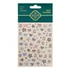 Redanco5D Relieve Popular Pegatina para Uñas Estampado de Leopardo Brillo Corazón de Oro Triturado Pegatina Estereoscópica para Uñas Dr1573