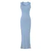Vestido sexy de chica picante con cuello trapecio, hombros estrechos, abertura en la espalda, estilo puro deseo, corte ajustado, cintura ceñida, ajustado a la cadera, vestido largo de sirena para mujer
