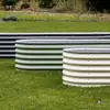 Caja de plantación de metal móvil para balcón exterior, azotea, patio, caja de plantación de flores, caja de plantación de verduras, chapa galvanizada, parterre de jardín De Zhu