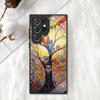 Adecuado para Funda de Teléfono Móvil Samsung A16 A72 S25 Ilustración Búho S26Plus Cristal A32 Funda Protectora S23 Campo de Arroz