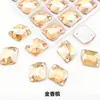 Vidro Poligonal Costurado à Mão com Strass, Strass Irregulares de Fundo Plano, Acessórios de Cristal para DIY, Vestido de Noiva, Sapatos, Chapéus, Bolsas, Acessórios de Vestuário