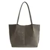 Bolsa Suede Retrô Bolsa Tote Feminina Grande Capacidade Bolsa de Ombro 2026 Novo Estilo Bolsa de Mão para Trabalho e Deslocamento