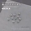 Arte de Unha Cristal Branco Fundo Aberto Pilha de Diamante Redondo Estéreo Strass em Unhas Pilha Multifacetada Joia de Diamante 10 Peças